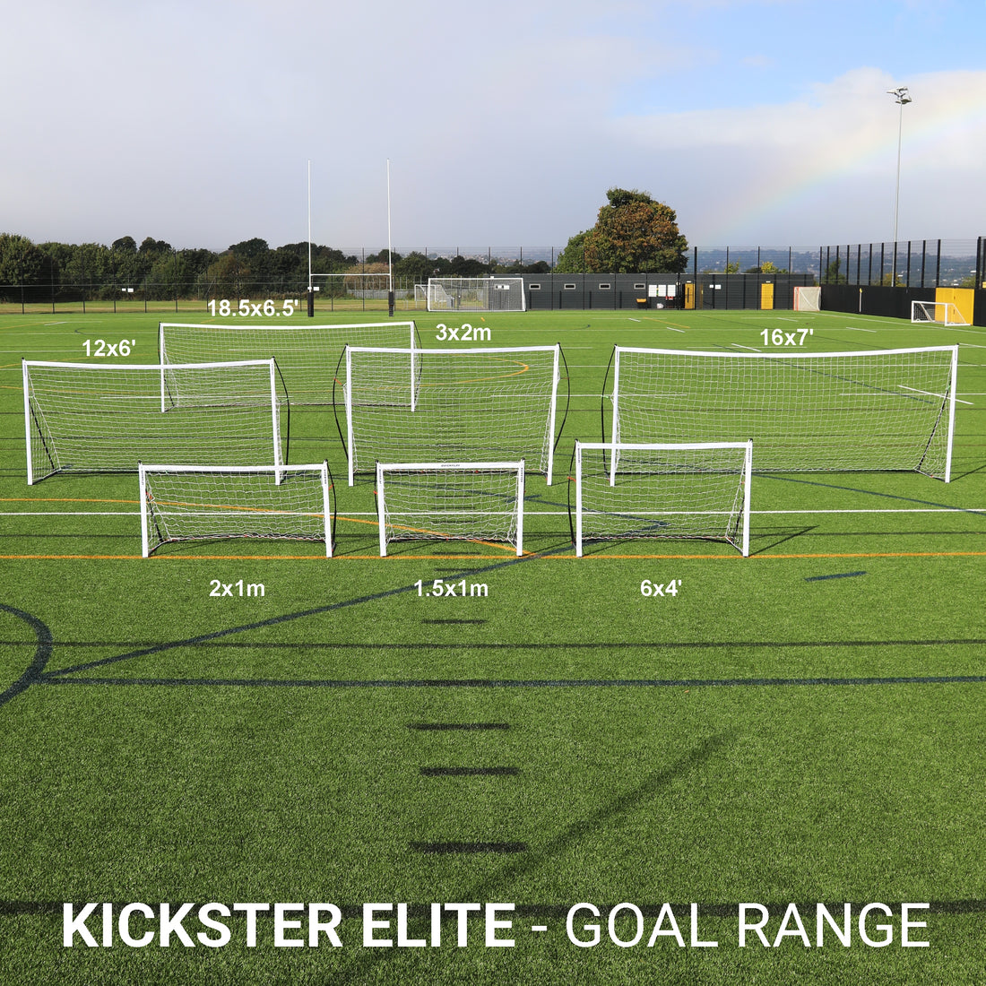 KICKSTER Elite Portable Football Goal 1.5x1M
