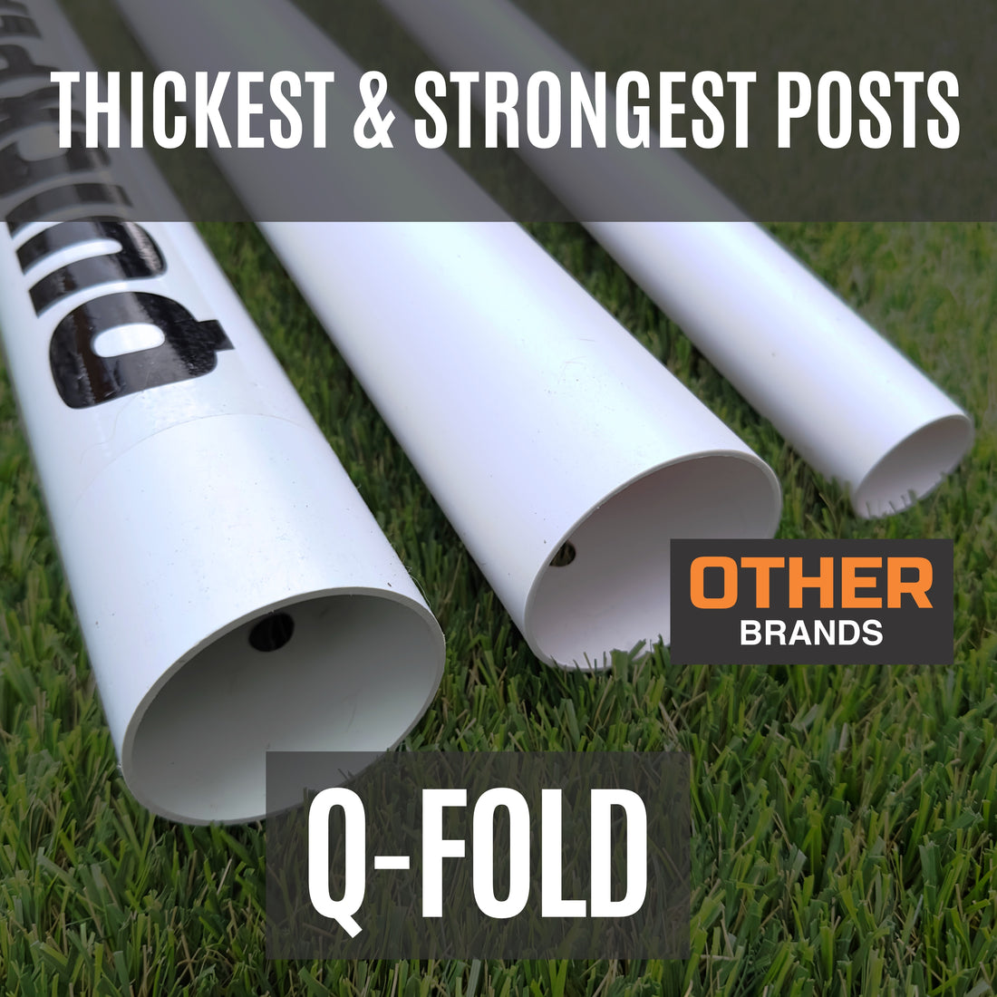 Q-FOLD Folding Football Goal 6x4'
