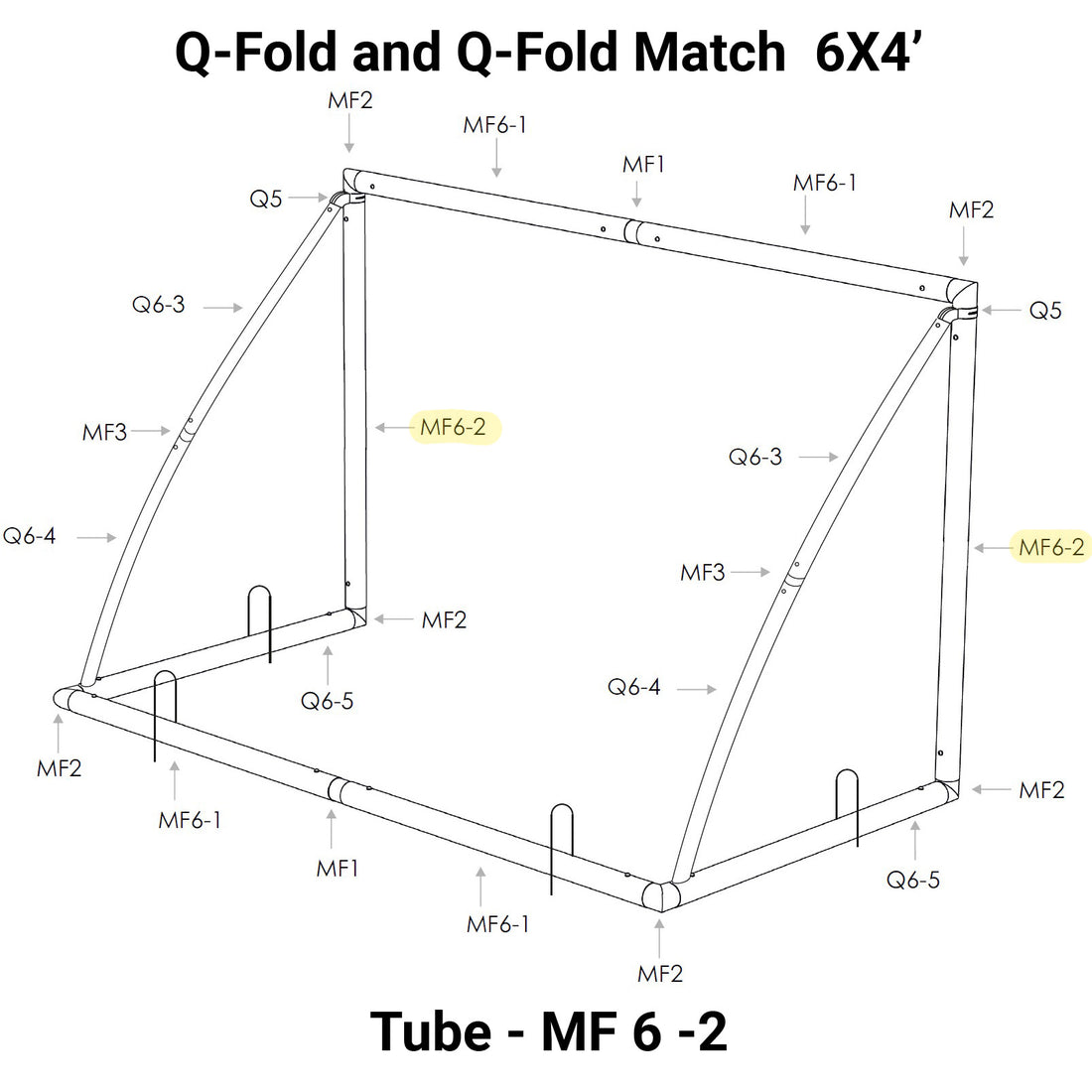 SPARE PART - TUBE - Q-FOLD 2023 - MF 6 -2