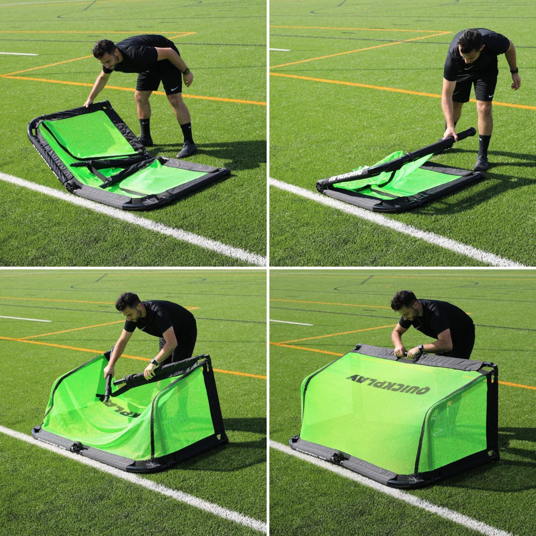 PRO ALU Training Instant Football Goal 6x4'