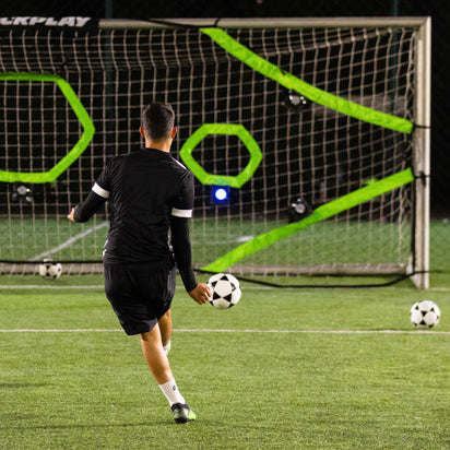 TARGET NET x BlazePod - Reaction Target Bundle - QUICKPLAY - 24x8 blazepod full size instructions Juniors (7-13yrs) Pro Senior (16yrs+) Soccer Target target net target nets targets Teens (13yrs+) training