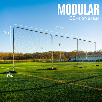 Freestanding Barrier Net System 10' (Multiple Sizes) 30x10' - QUICKPLAY - flowbackinstock