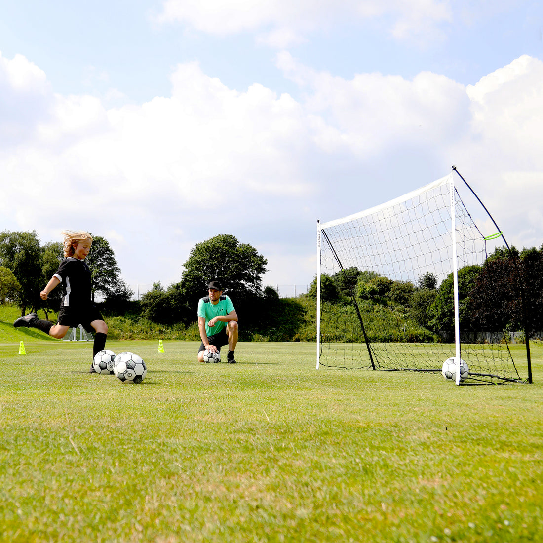 KICKSTER Portable Football Goal 1.5x1m