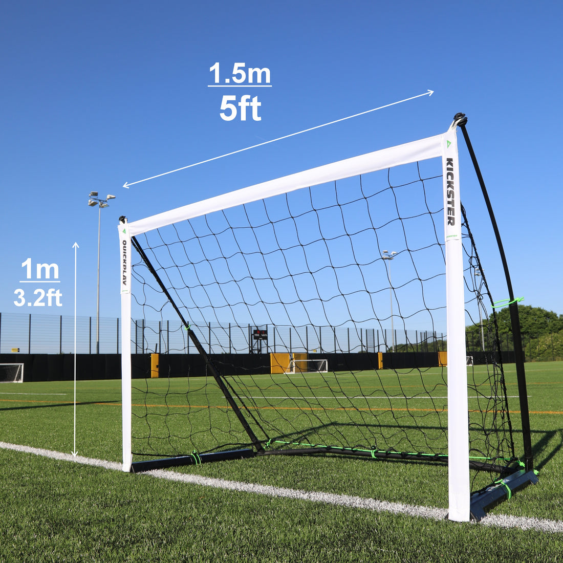 KICKSTER PRO Portable Football Goal 1.5x1m