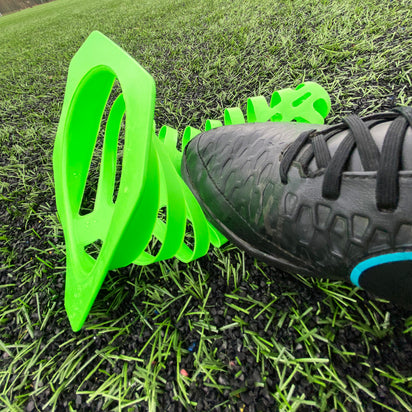 Collapsible 9" Training Cones (set of 10) - QUICKPLAY - coaching cones marker training