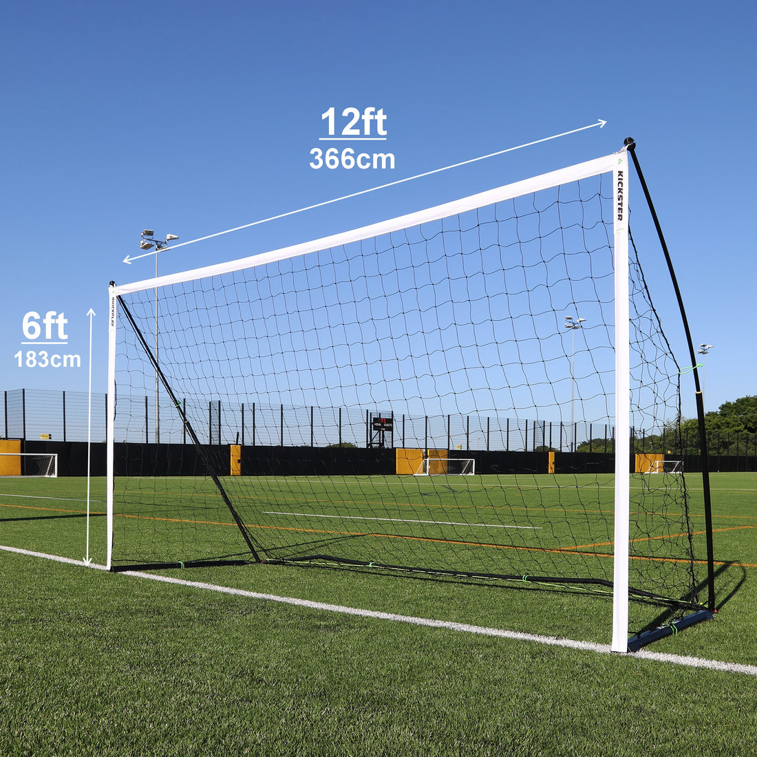 KICKSTER PRO Portable Football Goal 12x6'