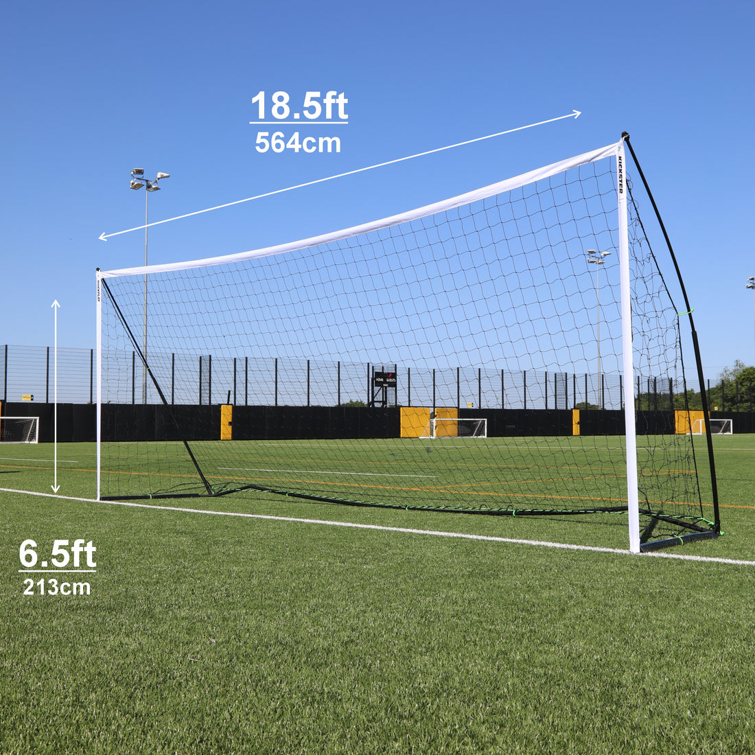 KICKSTER PRO Portable Football Goal 18.5x6.5'