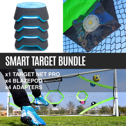TARGET NET x BlazePod - Reaction Target Bundle - QUICKPLAY - 24x8 blazepod full size instructions Juniors (7-13yrs) Pro Senior (16yrs+) Soccer Target target net target nets targets Teens (13yrs+) training