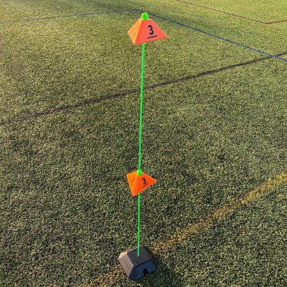 Cognitive Cones (set of 16) - QUICKPLAY - agility coaching football instructions marker Soccer Coach Soccer Training speed training