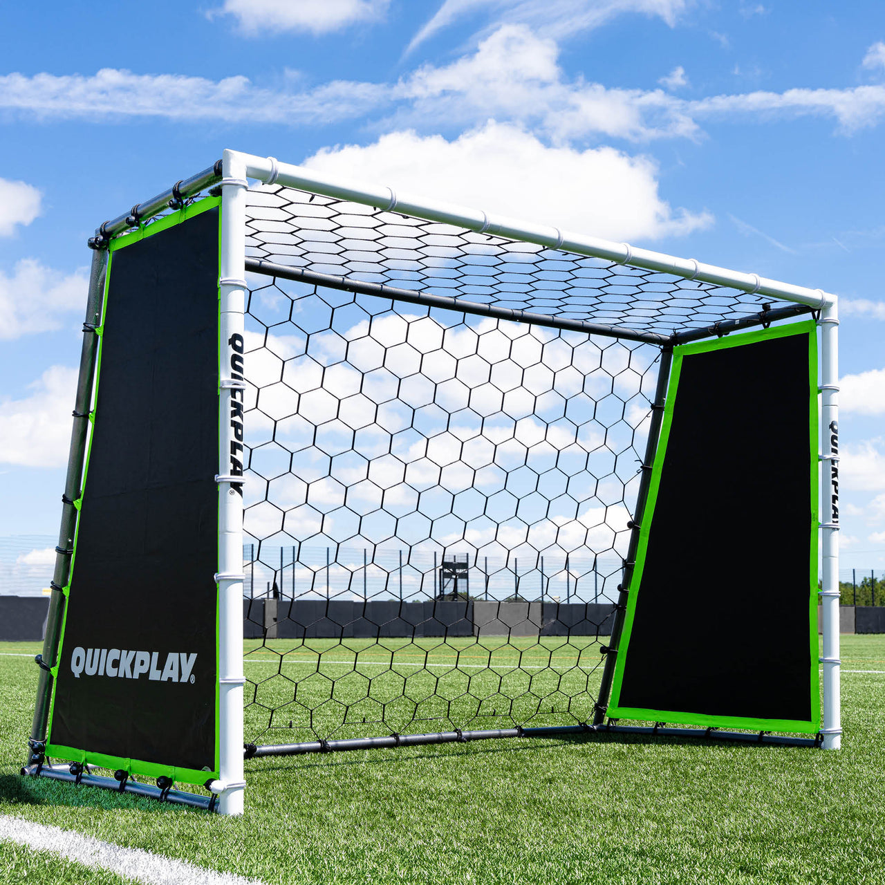 3 in 1 training goal in an elite training facility on a sunny day