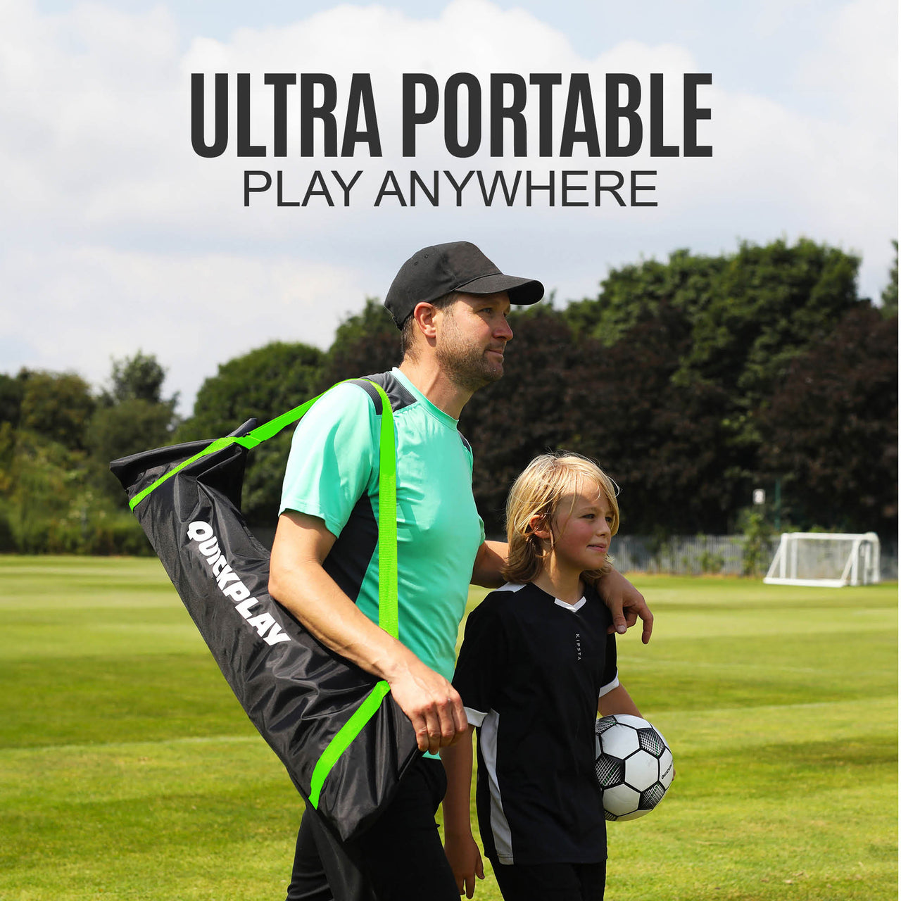 KICKSTER Portable Football Goal 16x7'