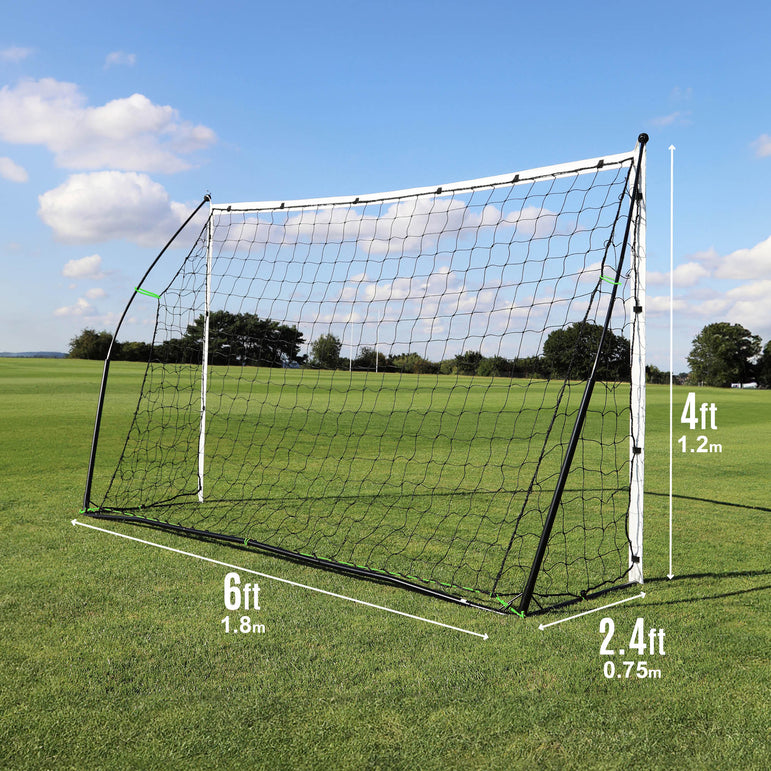 KICKSTER Portable Football Goal 6x4'