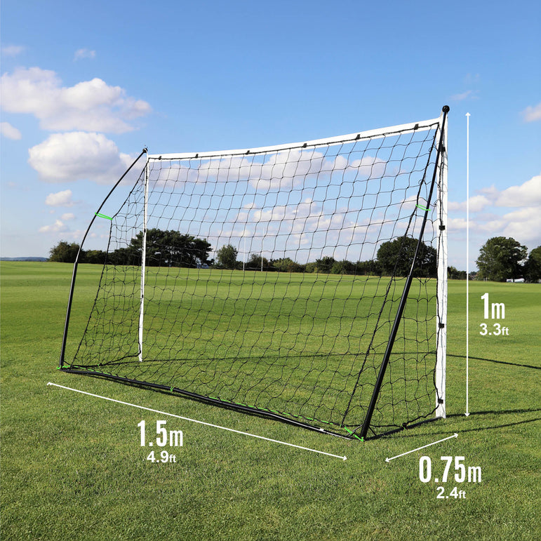 KICKSTER Portable Football Goal 5x3'