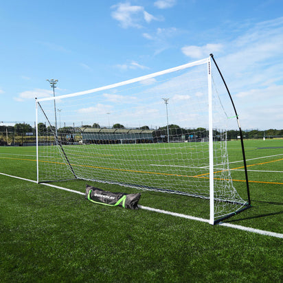 KICKSTER Elite Portable Football Goal 16x7' - QUICKPLAY - 16x7 3.6 5x2 7 a side 9 a side adult astro football football goal has-spares instructions kickster Kickster Elite large portable Senior (16yrs+) SUMMER Teens (13yrs+)
