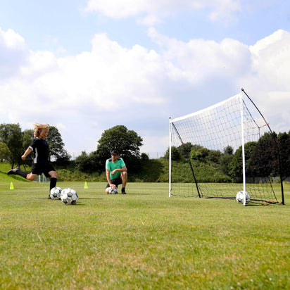 KICKSTER Portable Football Goal 8x5' (Yellow) - QUICKPLAY - 2.3 bestsellers deal football football goal garden gift has-spares home instructions junior kickster kids Kids (up to 6yrs) portable