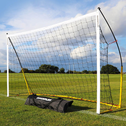 KICKSTER Portable Football Goal 8x5' (Yellow) - QUICKPLAY - 2.3 bestsellers deal football football goal garden gift has-spares home instructions junior kickster kids Kids (up to 6yrs) portable