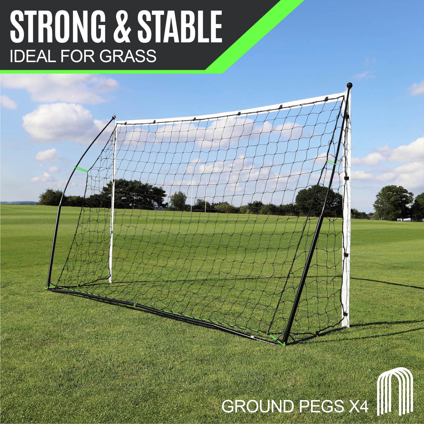 KICKSTER 2-in-1 Football Goal / Rebounder 8x5'