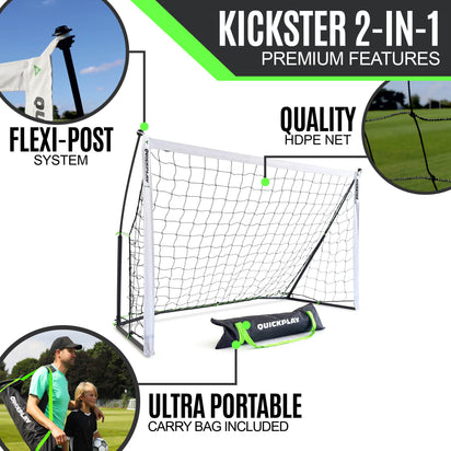 KICKSTER 2-in-1 Football Goal / Rebounder 8x5'