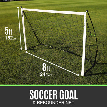 KICKSTER 2-in-1 Football Goal / Rebounder 8x5'