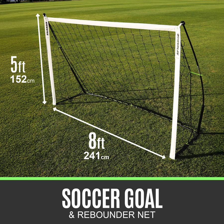 KICKSTER 2-in-1 Football Goal / Rebounder 8x5'