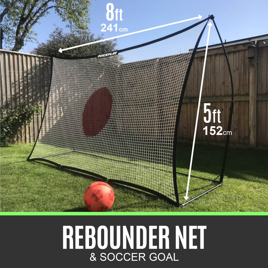 KICKSTER 2-in-1 Football Goal / Rebounder 8x5'