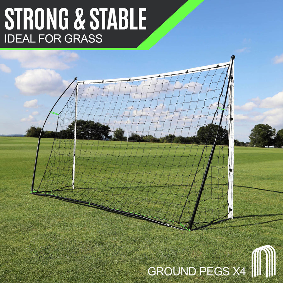 KICKSTER Portable Football Goal 12x6'