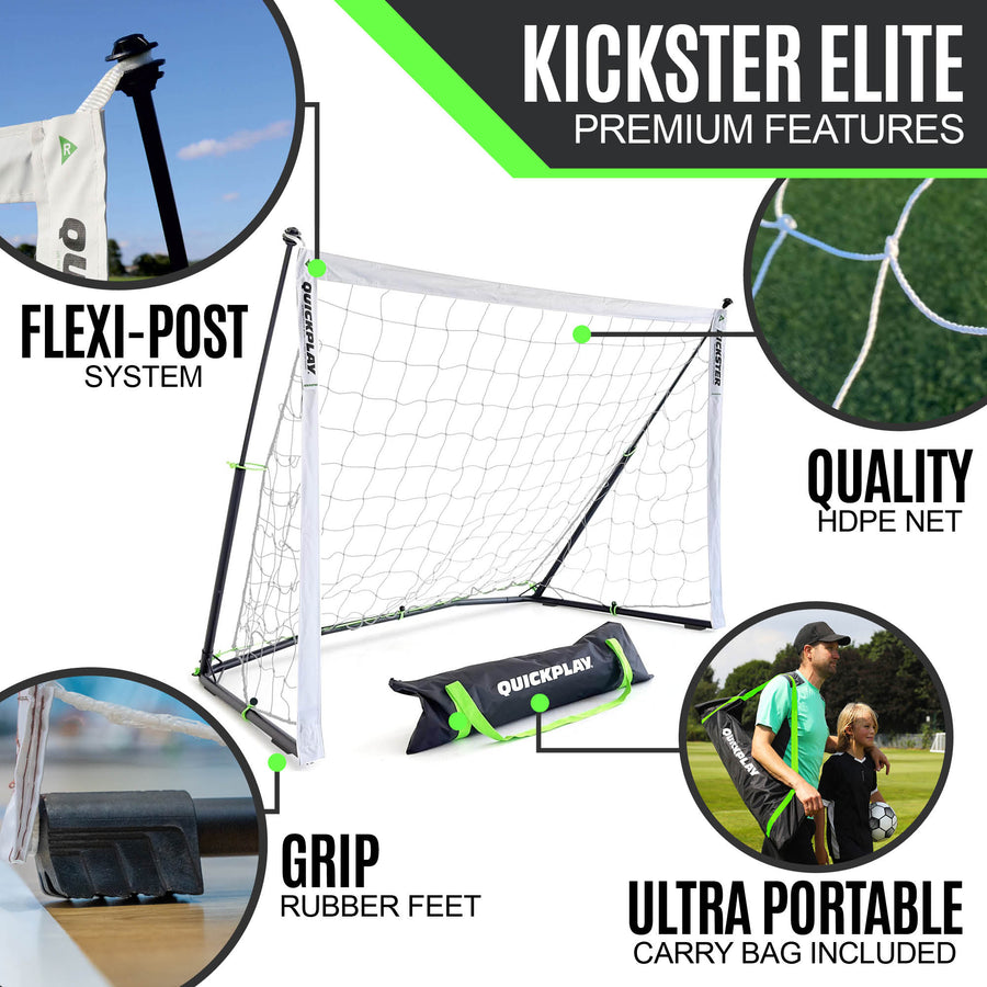 KICKSTER Elite Portable Football Goal 6x4'