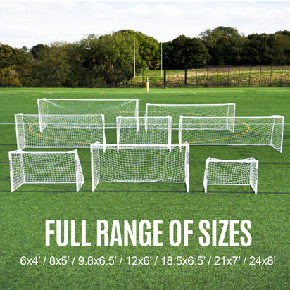 PRO ALU Match Football Goal 12x6' - QUICKPLAY - 12 x 6 12x6 5 a side 5v5 7 a side 7v7 Aluminum Goals astro Astroturf folding football football goal has-spares Juniors (7-13yrs) Kids (up to 6yrs) long-product-multi-box Pro Senior (16yrs+) Soccer Coach Soccer Teams Teens (13yrs+)
