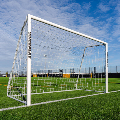 PRO ALU Match Football Goal 8x5' - QUICKPLAY - 5 a side 5v5 8 x 5 Aluminum Goals astro Astroturf folding football football goal has-spares Juniors (7-13yrs) Kids (up to 6yrs) long-product-multi-box Pro Senior (16yrs+) Soccer Coach Soccer Teams Teens (13yrs+)