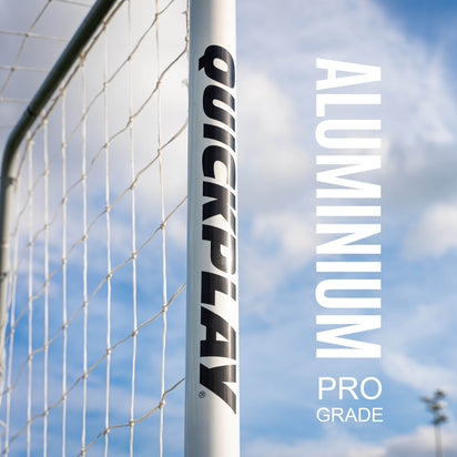 PRO ALU Match Football Goal 8x5' - QUICKPLAY - 5 a side 5v5 8 x 5 Aluminum Goals astro Astroturf folding football football goal has-spares Juniors (7-13yrs) Kids (up to 6yrs) long-product-multi-box Pro Senior (16yrs+) Soccer Coach Soccer Teams Teens (13yrs+)