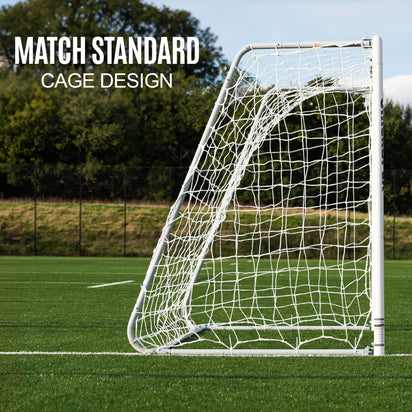 PRO ALU Match Football Goal 8x5' - QUICKPLAY - 5 a side 5v5 8 x 5 Aluminum Goals astro Astroturf folding football football goal has-spares Juniors (7-13yrs) Kids (up to 6yrs) long-product-multi-box Pro Senior (16yrs+) Soccer Coach Soccer Teams Teens (13yrs+)