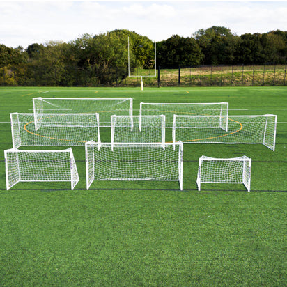 PRO ALU Match Football Goal 8x5' - QUICKPLAY - 5 a side 5v5 8 x 5 Aluminum Goals astro Astroturf folding football football goal has-spares Juniors (7-13yrs) Kids (up to 6yrs) long-product-multi-box Pro Senior (16yrs+) Soccer Coach Soccer Teams Teens (13yrs+)
