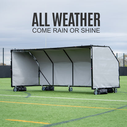 Pro Alu Club Shelter 16x6' - QUICKPLAY - bench Pro shelter