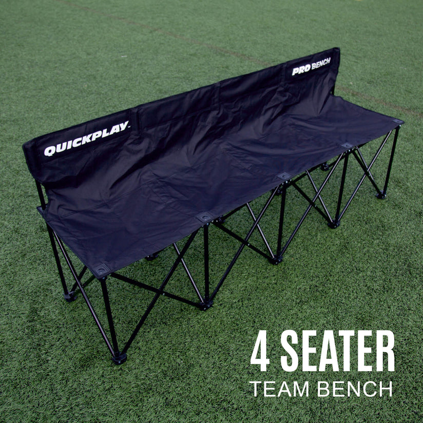 Pro Bench 4-Seat PRO Bench | Foldable for Sports Subs & Spectators