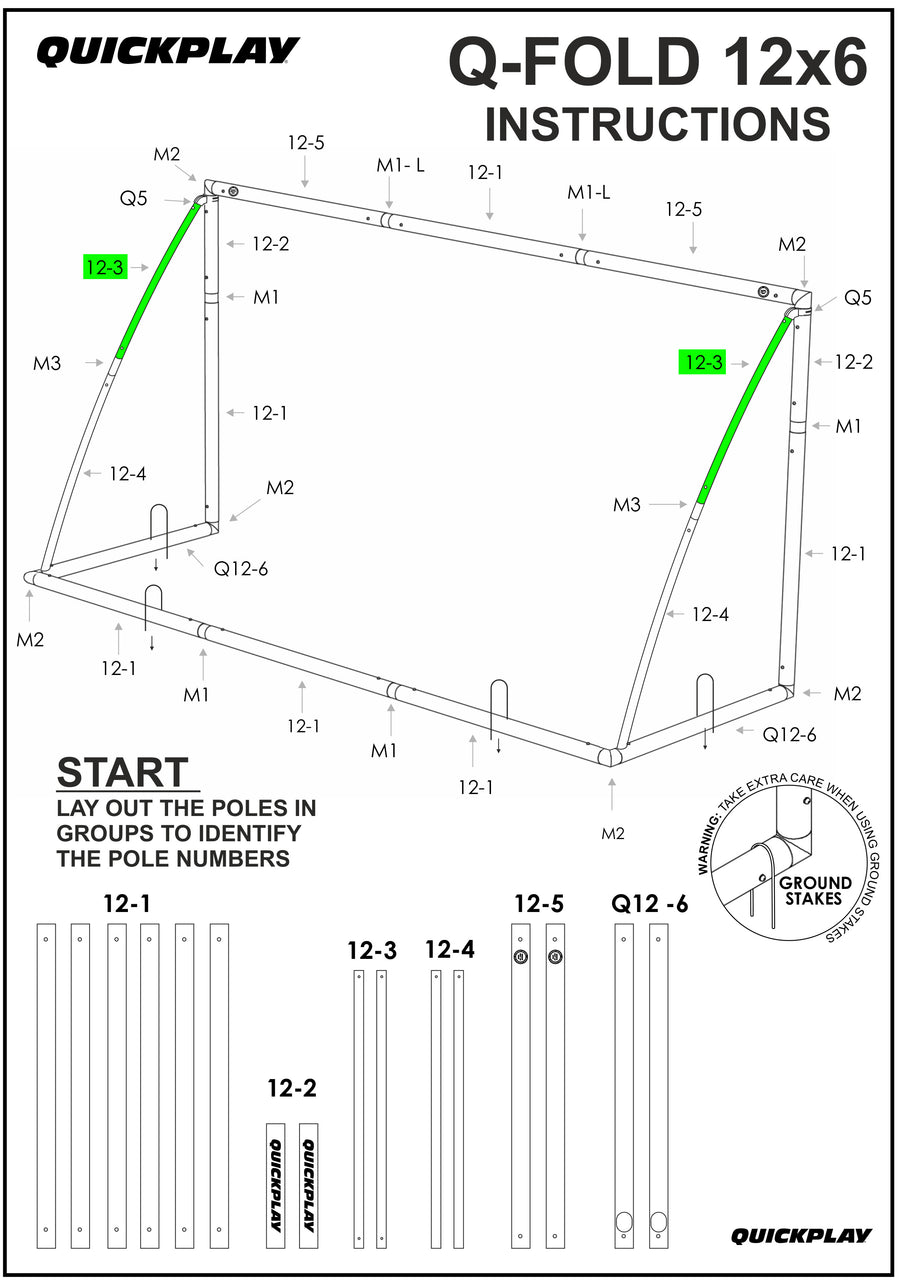 Spare Part - Tube - Q-FOLD 12x6' - Q12-3
