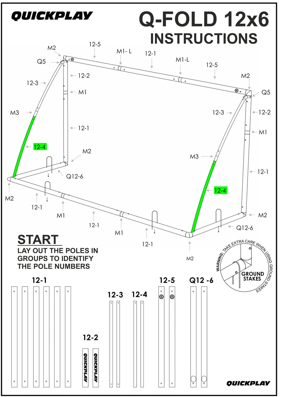 Spare Part - Tube - Q-FOLD 12x6' - Q12-4