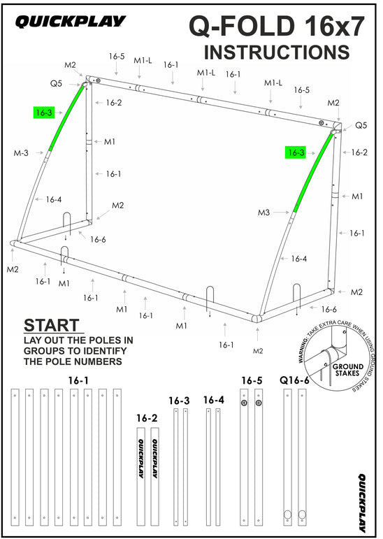 Spare Part - TUBE - Q-FOLD 16X7' - Q16-3
