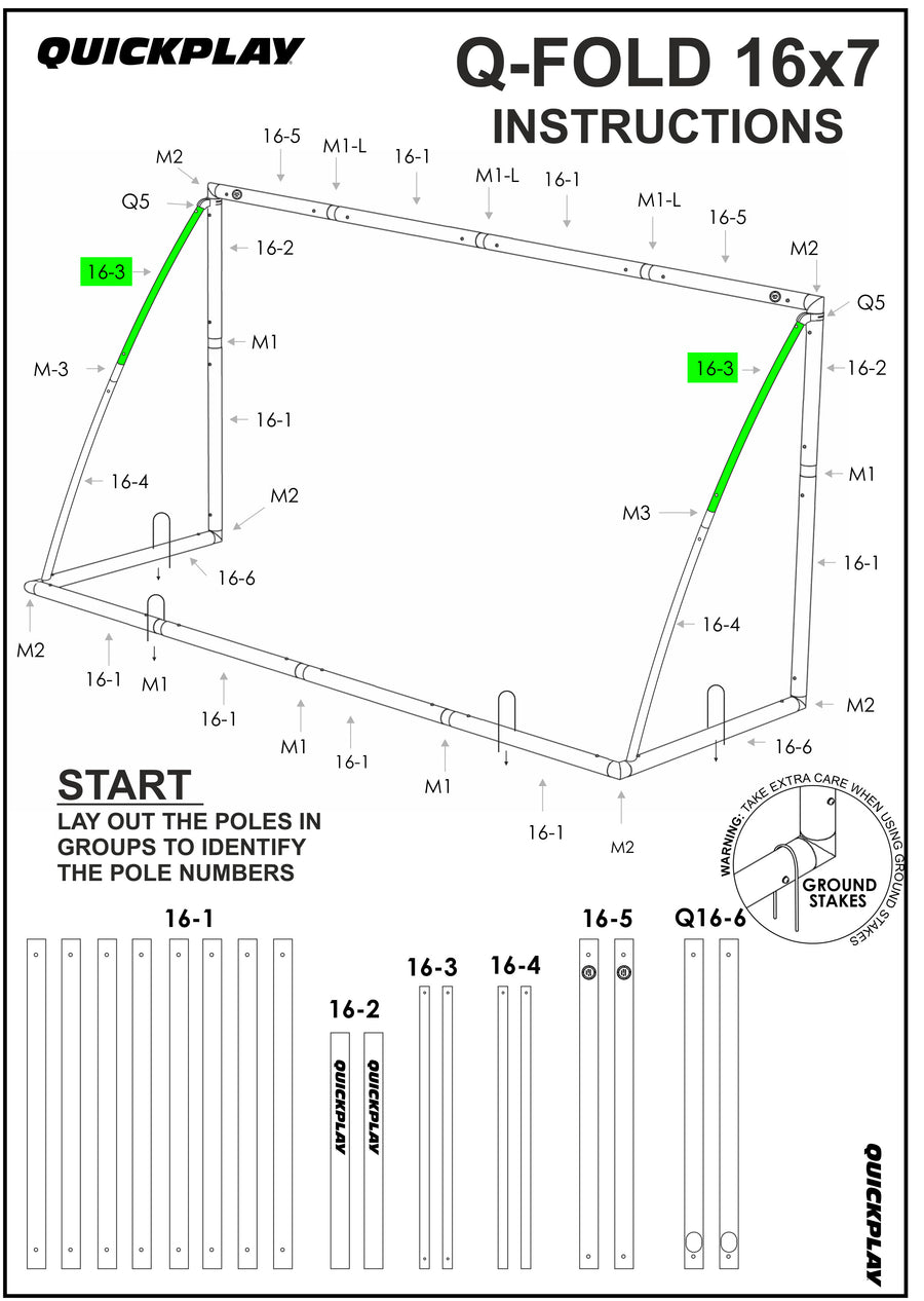 Spare Part - Tube - Q-FOLD 16x7' - Q16-3