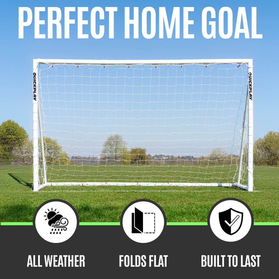 Q-FOLD Folding Football Goal 8x5'