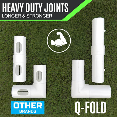Q-FOLD Match Folding Football Goal 6x4'