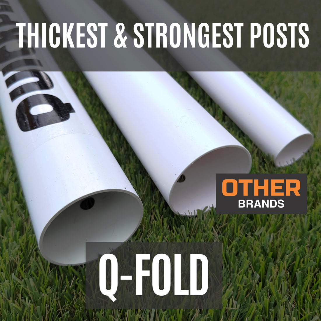 Q-FOLD MATCH Folding Football Goal 8x5'