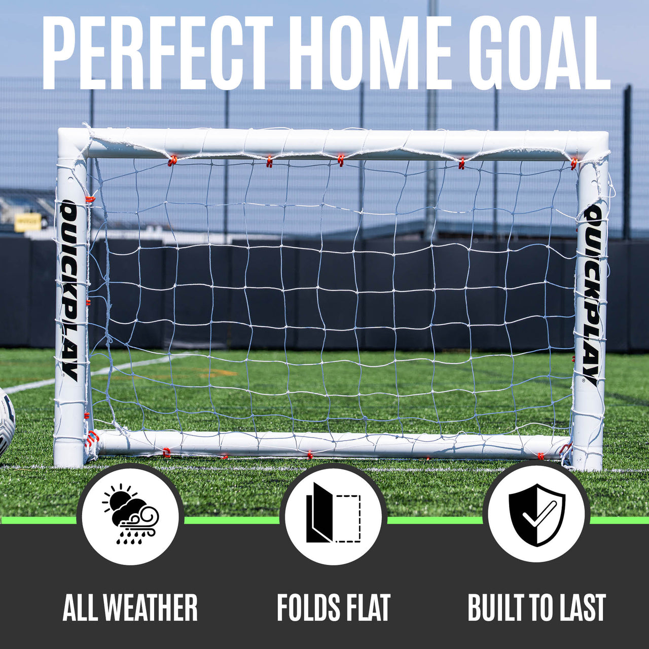 Q-FOLD Folding Football Goal 4x2.5'