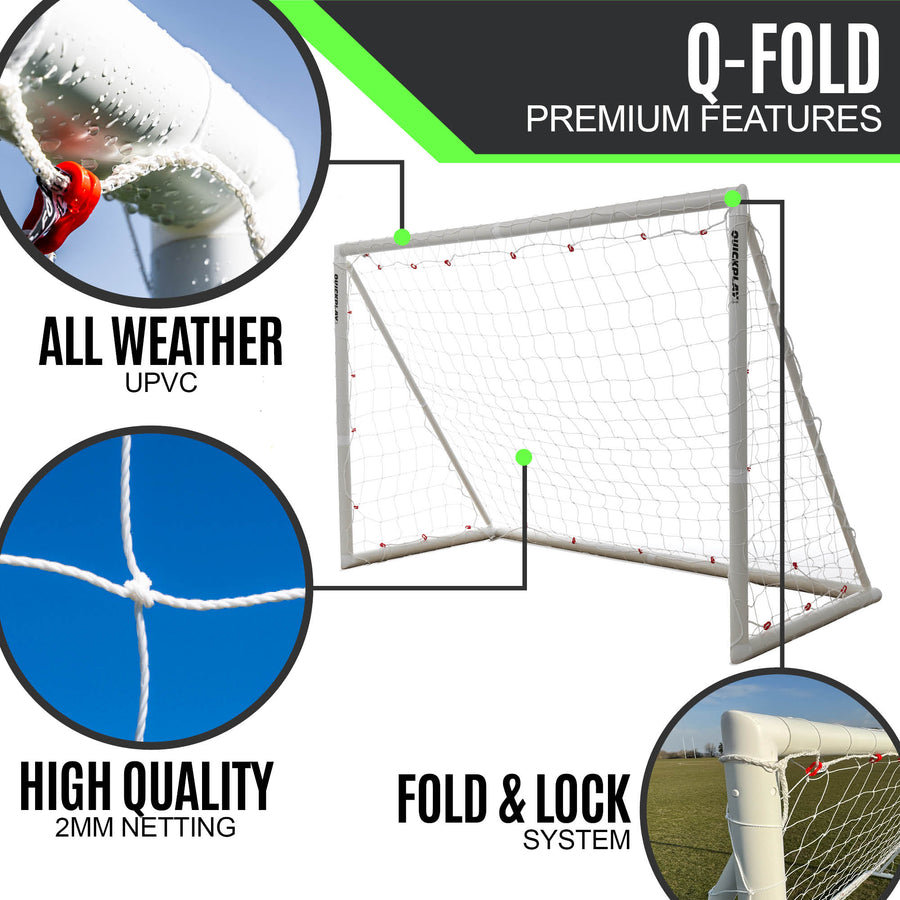 Q-FOLD Folding Football Goal 4x2.5'