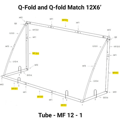 Spare Part - Tube - Q-FOLD - MF 12-1 - QUICKPLAY - flowbackinstock mf12-1 TUBE-QMF12-1