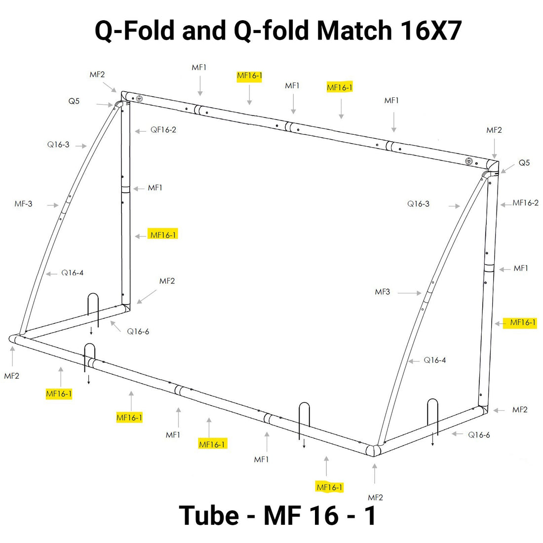 SPARE PART - TUBE - Q-FOLD 2023 - MF 16-1