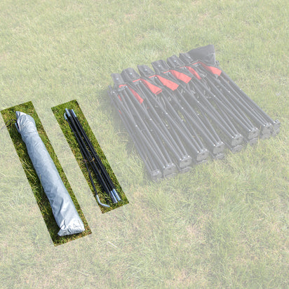 Spare Part - SHELTER - Pro Bench Shelter 6 Seat Replacement cover with fiberglass poles - QUICKPLAY - flowoos