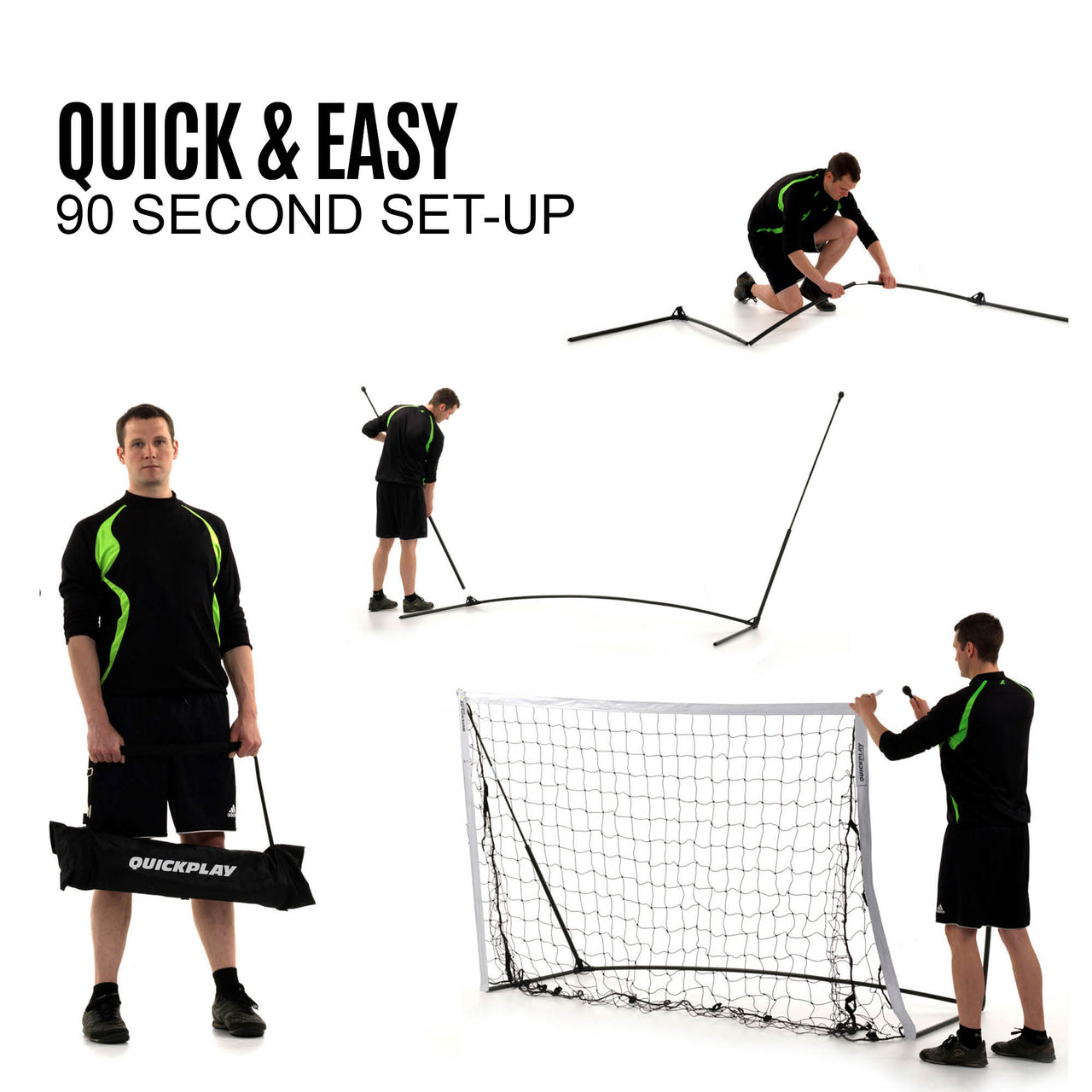 KICKSTER Elite Portable Futsal Goal 3x2m