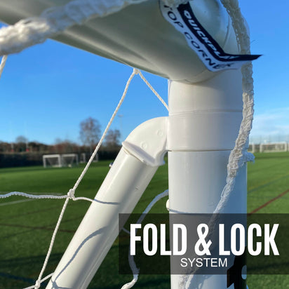 Q-FOLD Folding Football Goal 12x6' - QUICKPLAY - 12x6 5 a side 7 a side adult astro blackfridaysale folding football football goal garden has-spares instructions Juniors (7-13yrs) kids large plastic Q-Fold Teens (13yrs+)