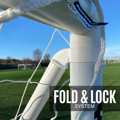 Q-FOLD Folding Football Goal 6x4' - QUICKPLAY - 6 x 4 astro folding football football goal garden gift has-spares instructions kids Kids (up to 6yrs) plastic Q-Fold