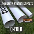 Q-FOLD MATCH Folding Football Goal 12x6' - QUICKPLAY - 12 x 6 12x6 5 a side 5v5 7 a side 7v7 astro Astroturf folding football football goal garden has-spares home instructions Juniors (7-13yrs) Kids (up to 6yrs) large plastic Pro Q-Fold Q-Match Teens (13yrs+)